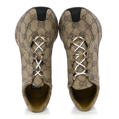 Gucci Ultralight Plume Calfskin Monogram Printed Mens Gucci Run Sneakers 11.5 Beige Ebony 5 of 11
