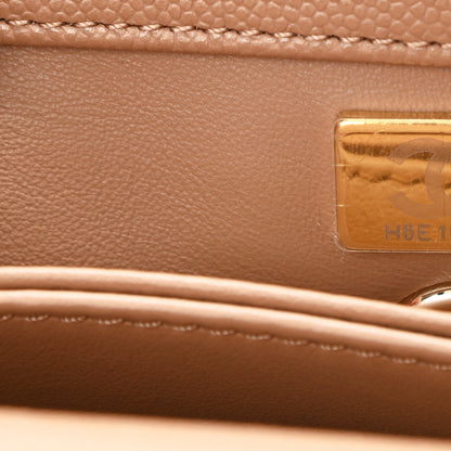 Chanel Caviar Quilted Mini Coco Handle Flap Brown 7 of 11