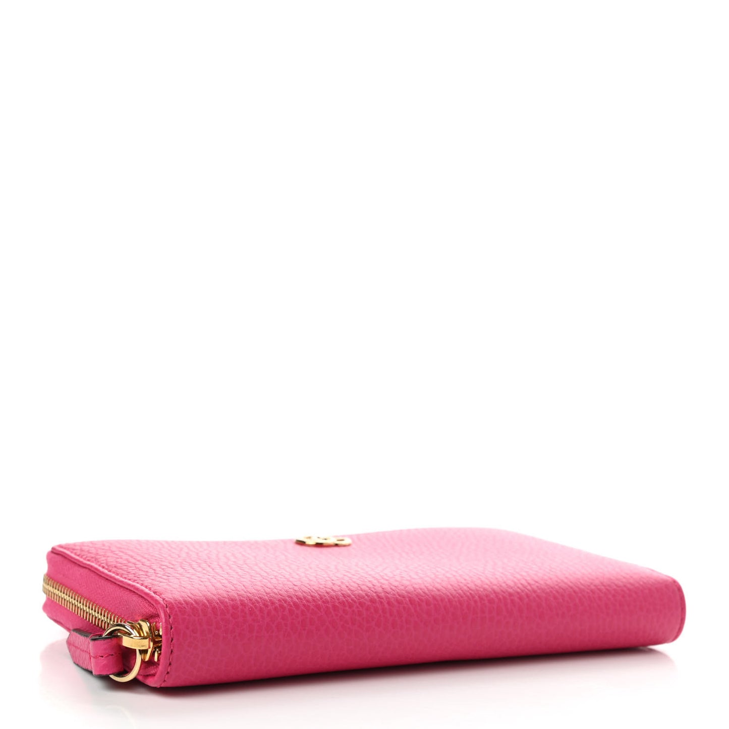 Dollar Calfskin GG Marmont Zip Around Wallet Box Pink