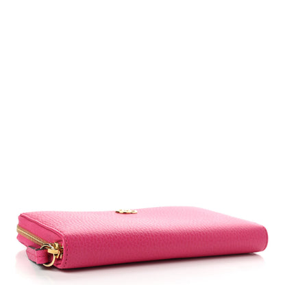 Gucci Dollar Calfskin GG Marmont Zip Around Wallet Box Pink 4 of 7