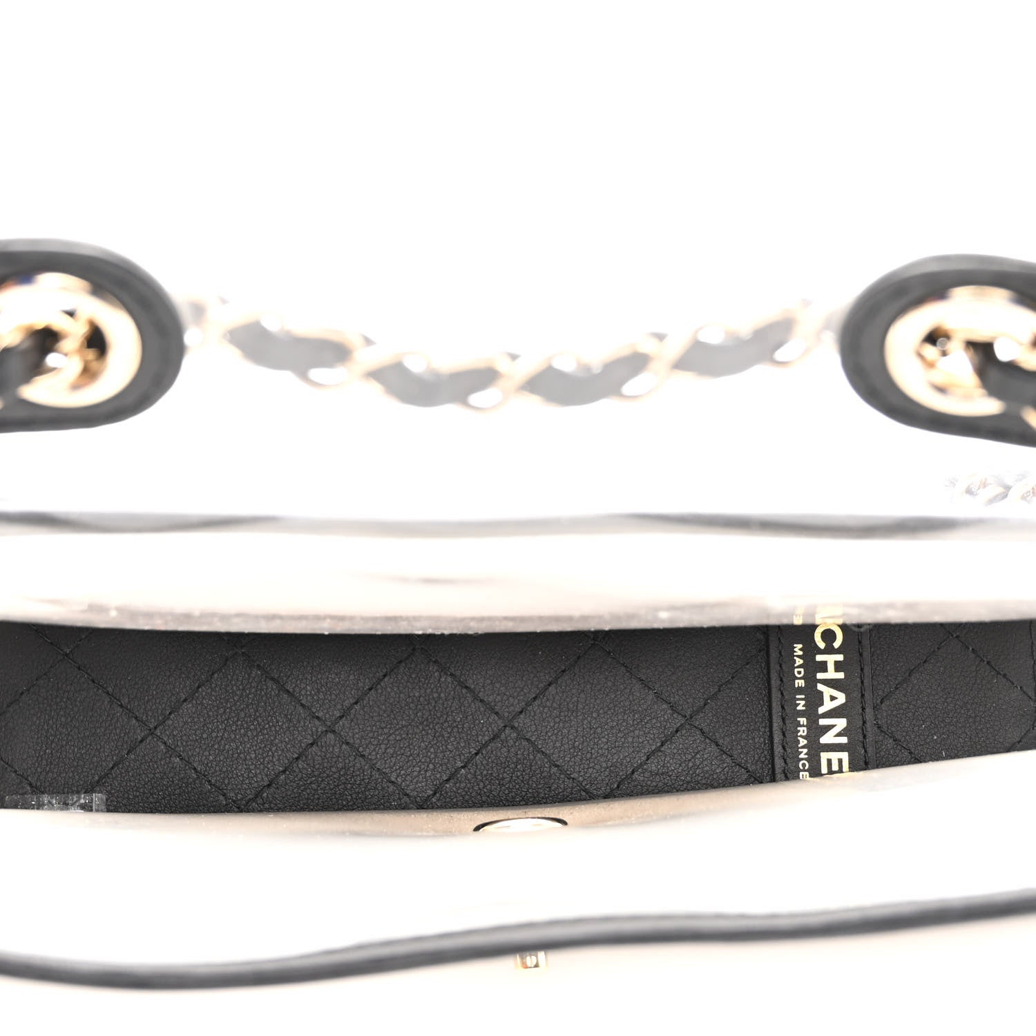 Chanel Lambskin PVC Medium Coco Sand Flap Black 5 of 10