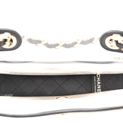 Chanel Lambskin PVC Medium Coco Sand Flap Black 5 of 10
