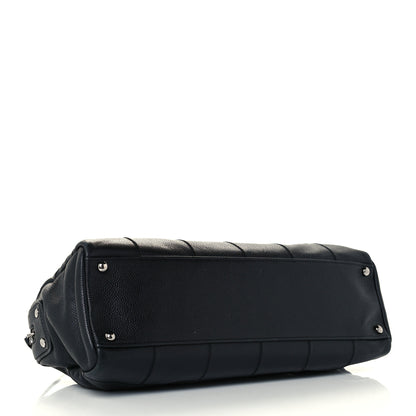Chanel Caviar Square Stitched Tote Black 3 of 9