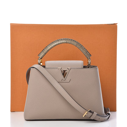 Louis Vuitton Taurillon Ayers Capucines BB Galet 10 of 10