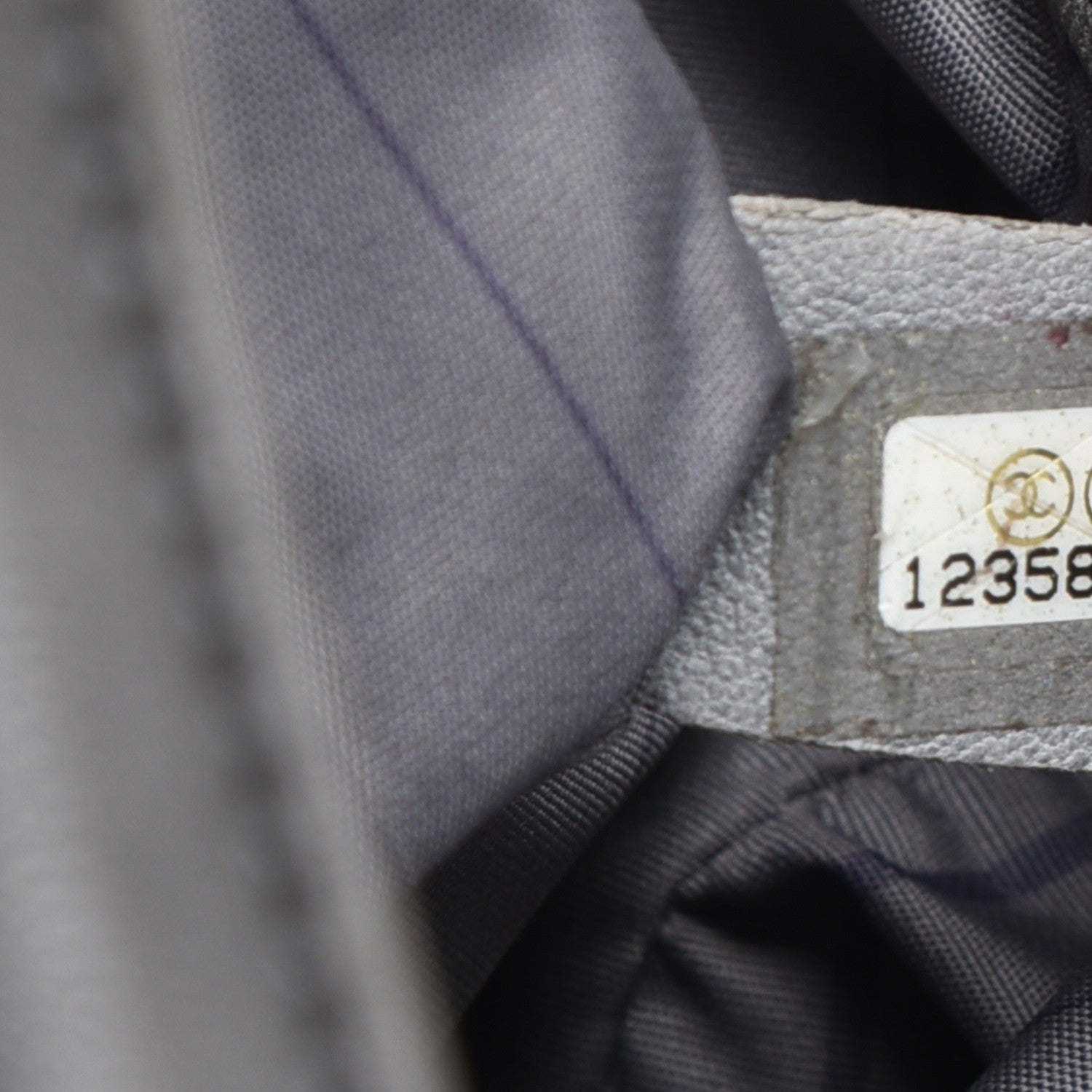 Chanel Lambskin Studded Accordion CC Flap Grey 8 of 13
