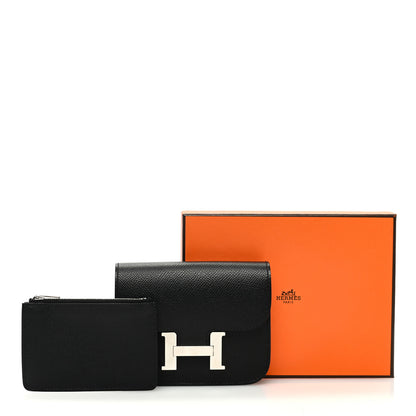 Hermes Epsom Constance Slim Wallet Black 9 of 9