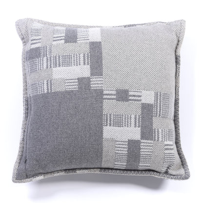 Hermes Wool Cashmere Avalon Paper Block Pillow Gris Acier 2 of 3