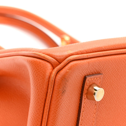 Hermes Epsom Birkin 30 Orange 12 of 17