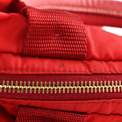 Prada Tessuto Nylon Saffiano Shoulder Bag Rosso 12 of 13