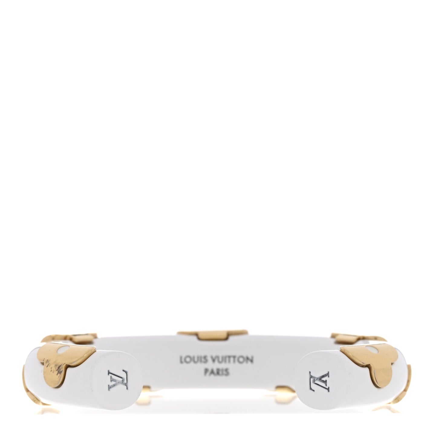 Resin Daily Monogram Bracelet S White