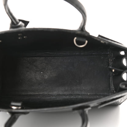 Saint Laurent Calfskin Crocodile Embossed Baby Sac De Jour Black 8 of 28