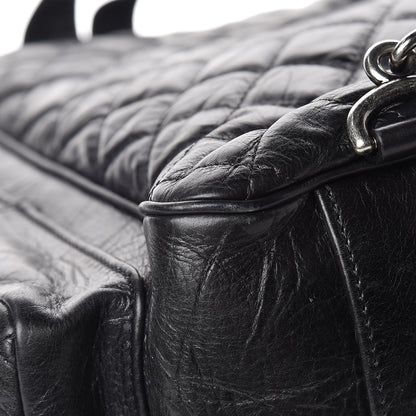 Chanel Aged Calfskin Quilted Large Casual Rock Backpack Black 10 of 15