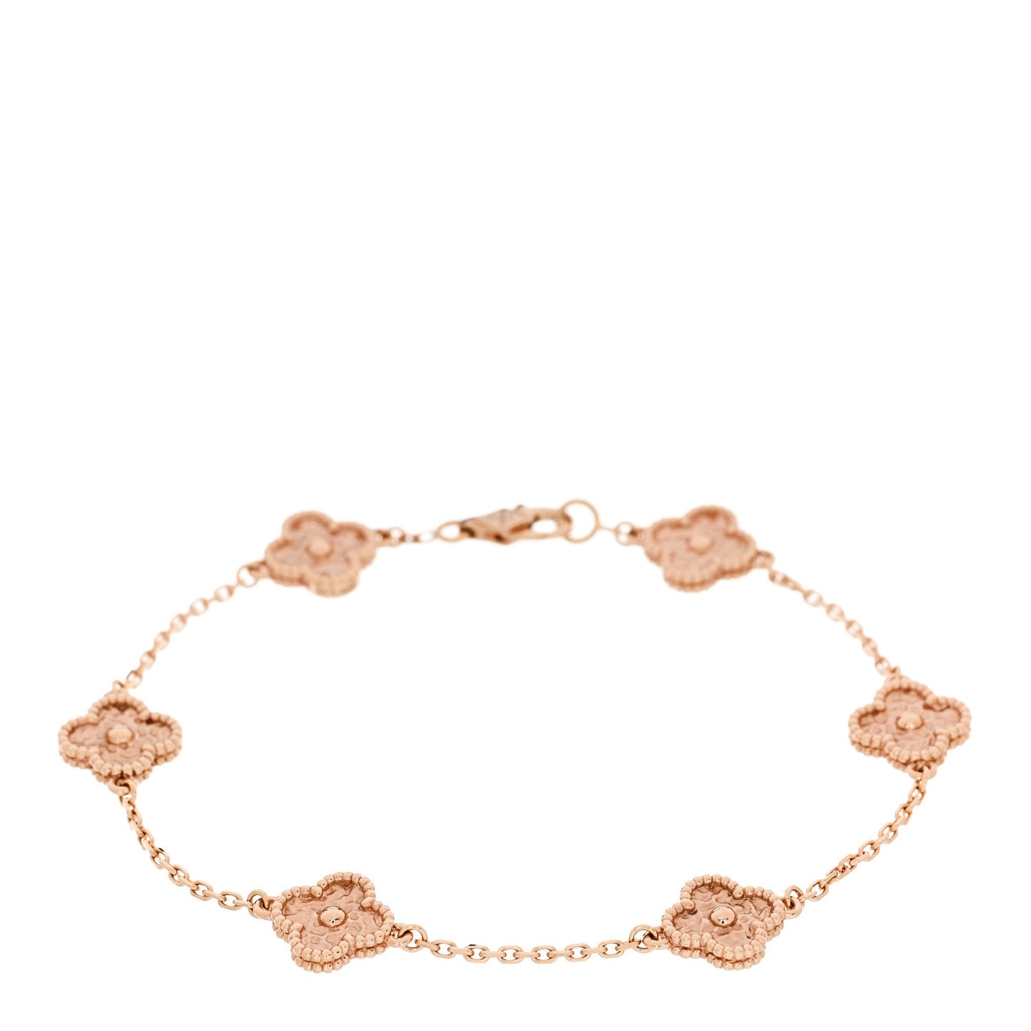 18K Rose Gold 6 Motifs Sweet Alhambra Bracelet