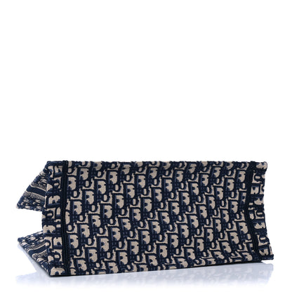 Christian Dior Oblique Medium Book Tote Blue Multicolor 4 of 12