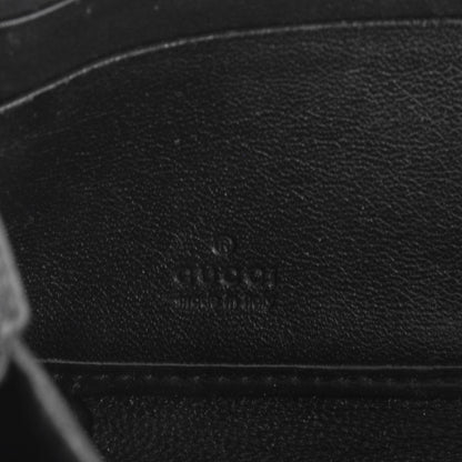 Gucci Guccissima Large Twins Zip Around Wallet Black 6 of 7
