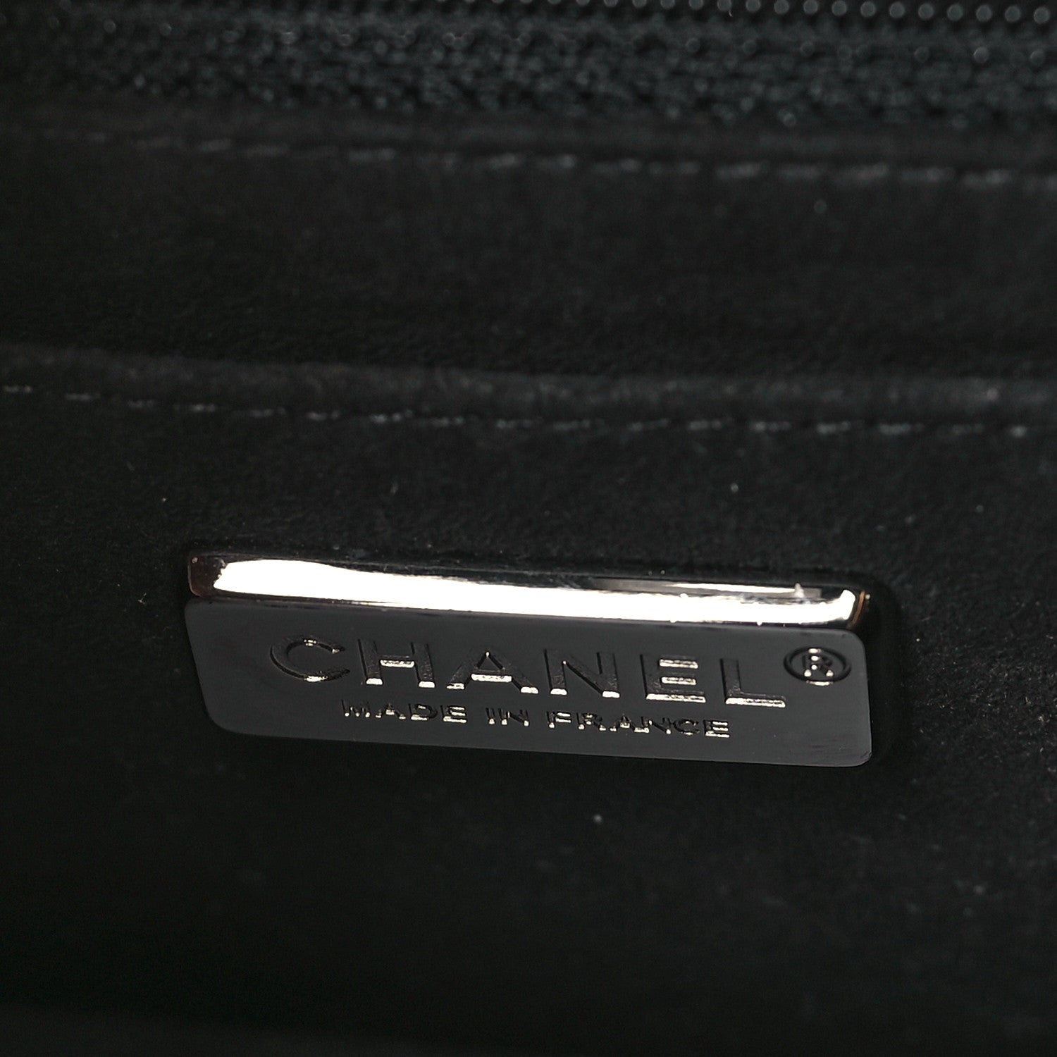 Chanel Metallic Snakeskin Mini Rectangular Flap Silver Black 6 of 9