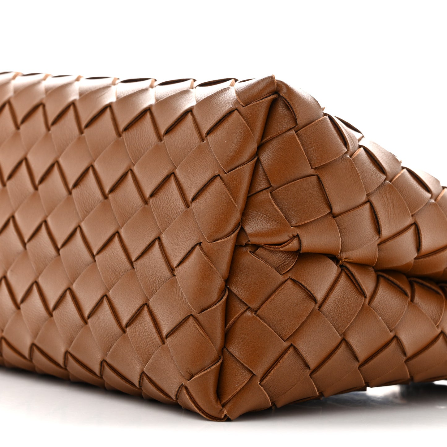 Nappa Intrecciato Small Andiamo Shoulder Bag Amber