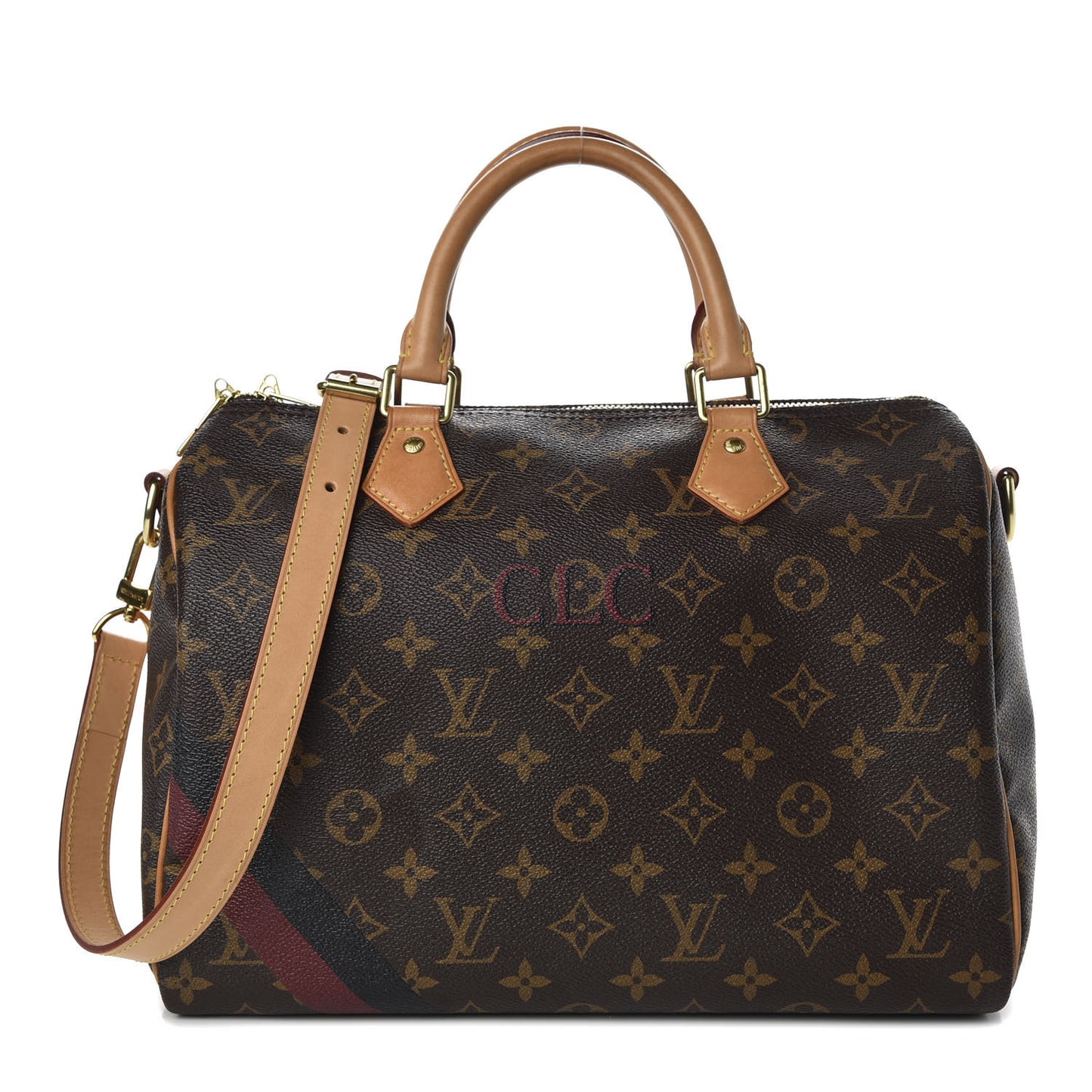 Monogram My LV Heritage Speedy Bandouliere 30 Bordeaux Black