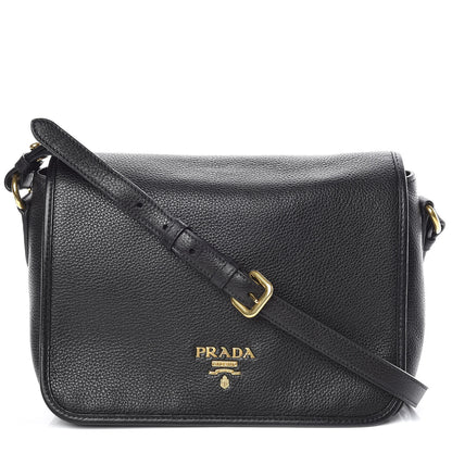Prada Vitello Phenix Crossbody Bag Black 1 of 9