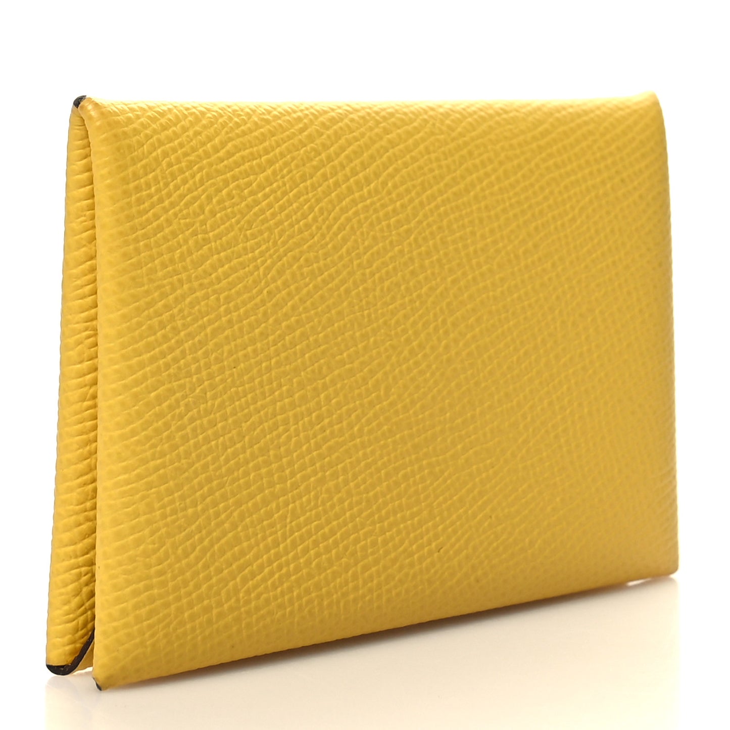 Epsom Calvi Duo Card Case Jaune De Naples