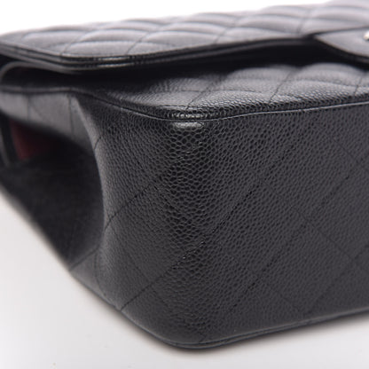 Chanel Caviar Quilted Jumbo Double Flap Black 9 of 12