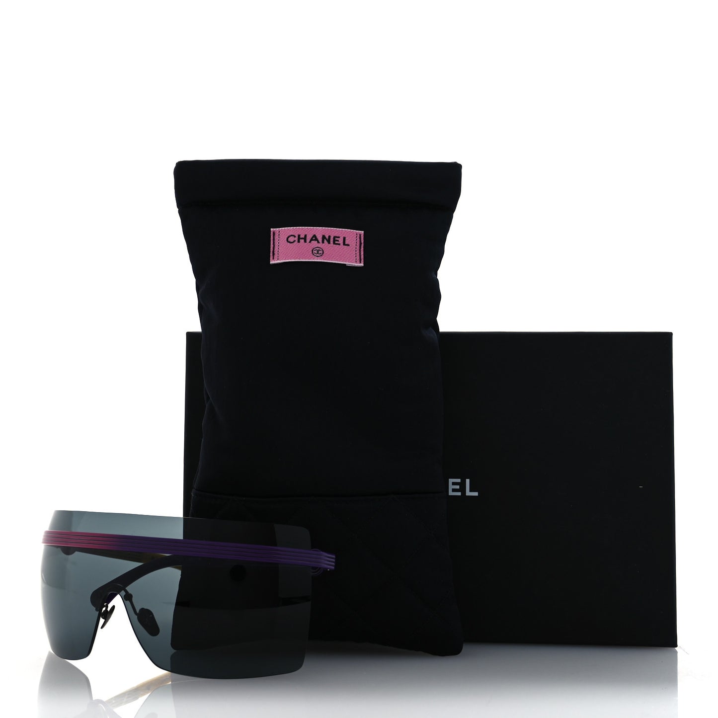 Metal Graphic Lines Shield Sunglasses 71586 Purple Pink