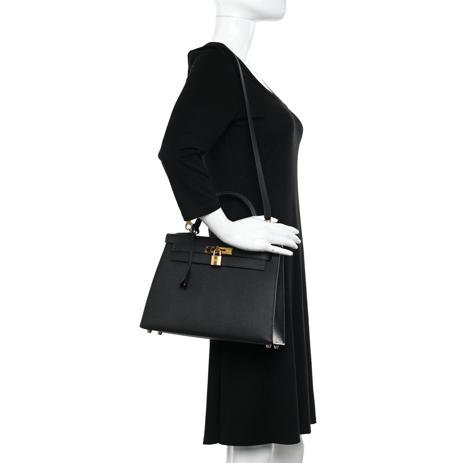 Hermes Epsom Kelly Sellier 28 Black 3 of 11