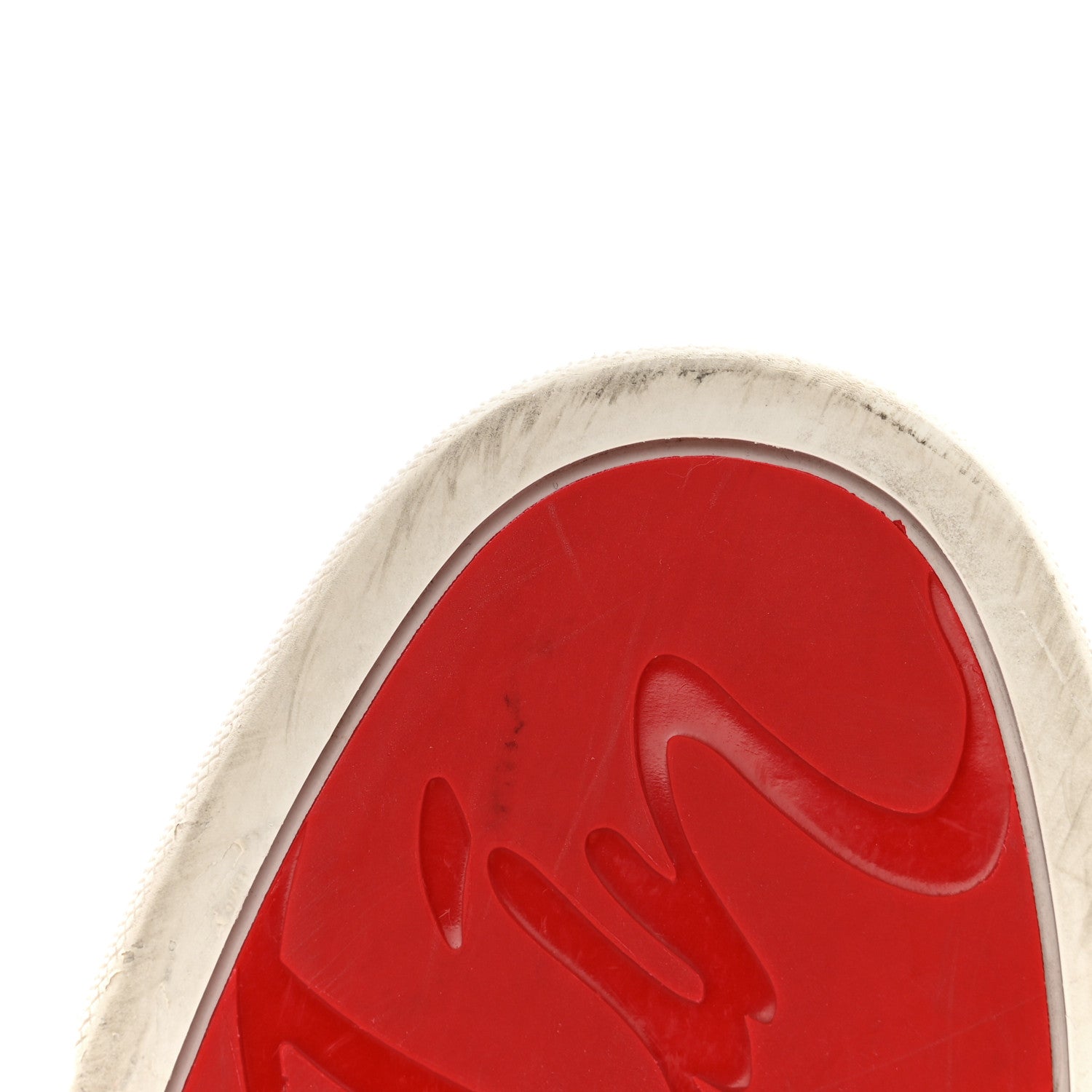 Christian Louboutin Crepe Satin Calfskin Womens Vieira Orlato Flat Sneakers 38 Bianco Multi 9 of 11