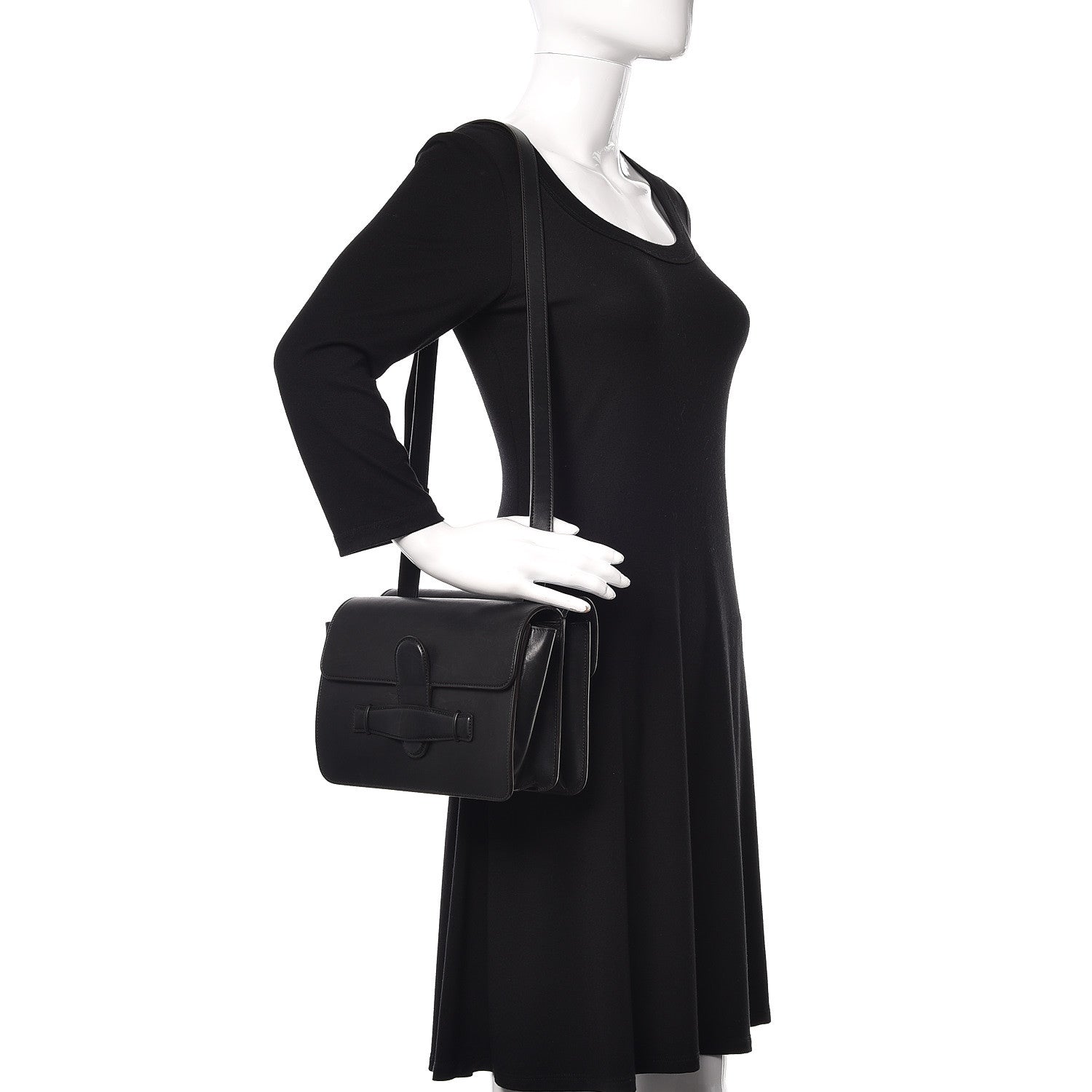 Celine Natural Calfskin Medium Symmetrical Bag Black 2 of 11
