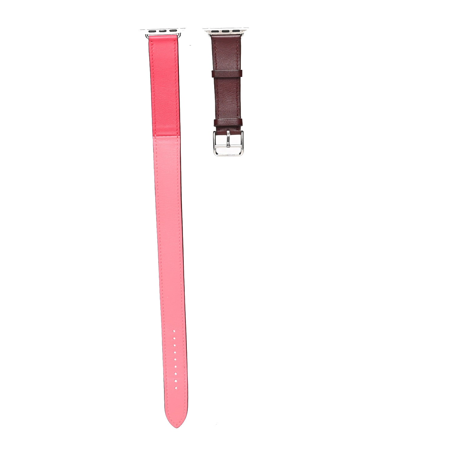 Hermes Swift 40mm Apple Watch Double Tour Band Bordeaux Rose Extreme Rose Azalee 1 of 7