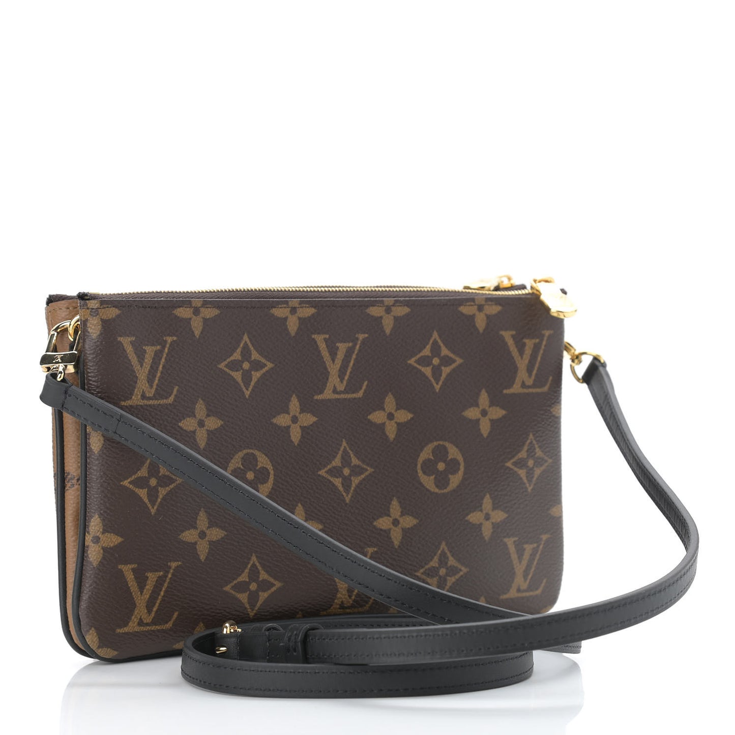LOUIS VUITTON Reverse Monogram Giant Double Zip Pochette