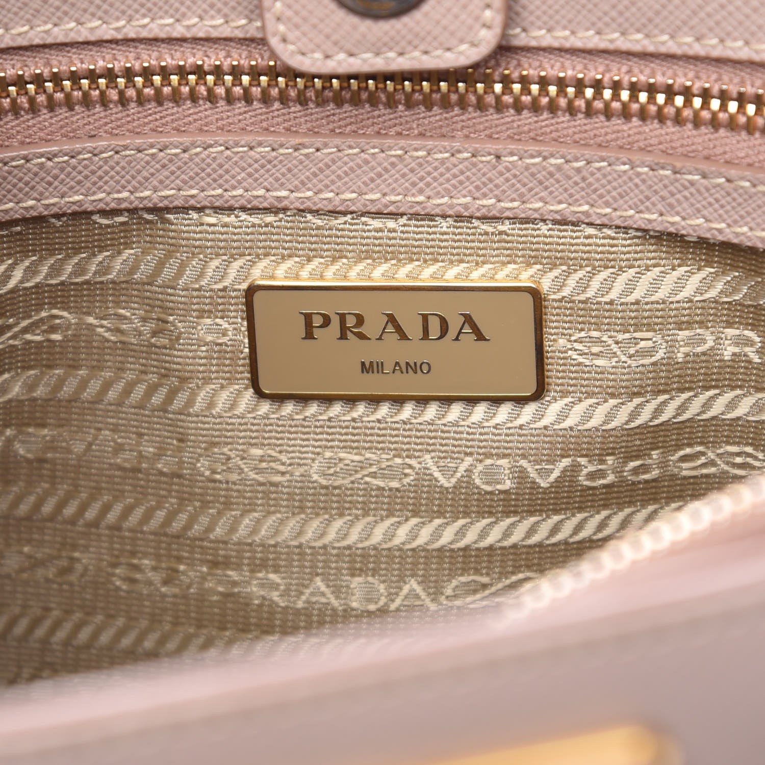 Prada Saffiano Lux Medium Tote Cammeo 7 of 14