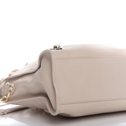 Balenciaga Chevre Gold Hardware Metallic Edge City Beige Praline 6 of 10