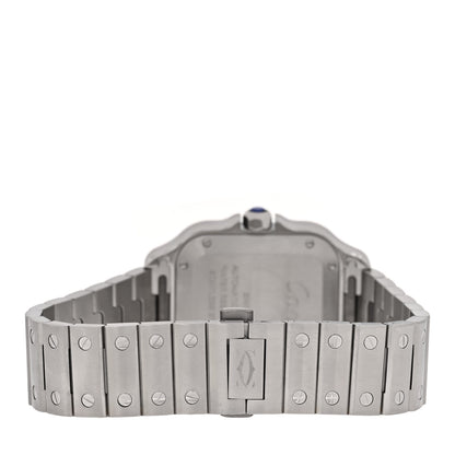 Cartier Stainless Steel 35mm Santos de Cartier Automatic Watch Brown 3 of 5