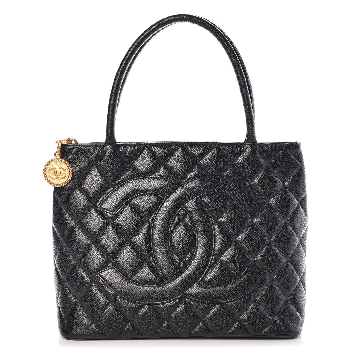Chanel Caviar Quilted Medallion Tote Black 1 of 11