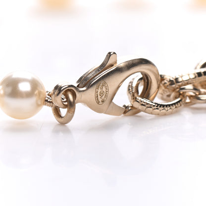 Chanel Pearl CC 100th Anniversary Necklace Light Gold 4 of 5