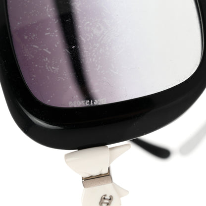 Chanel CC Bow Sunglasses 5171 Black White 8 of 9