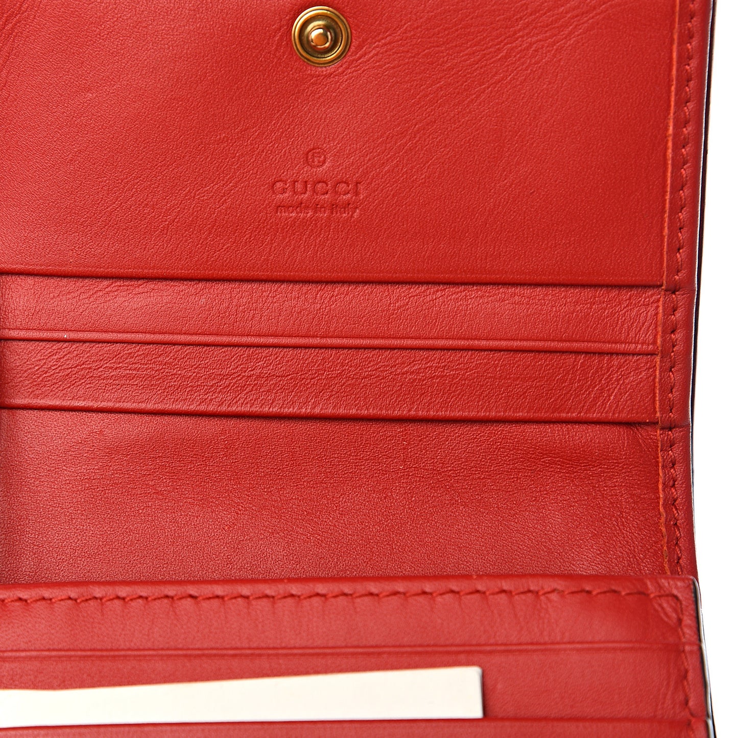 Calfskin Queen Margaret Card Case Wallet Blue Agata Hibiscus Red Mystic White