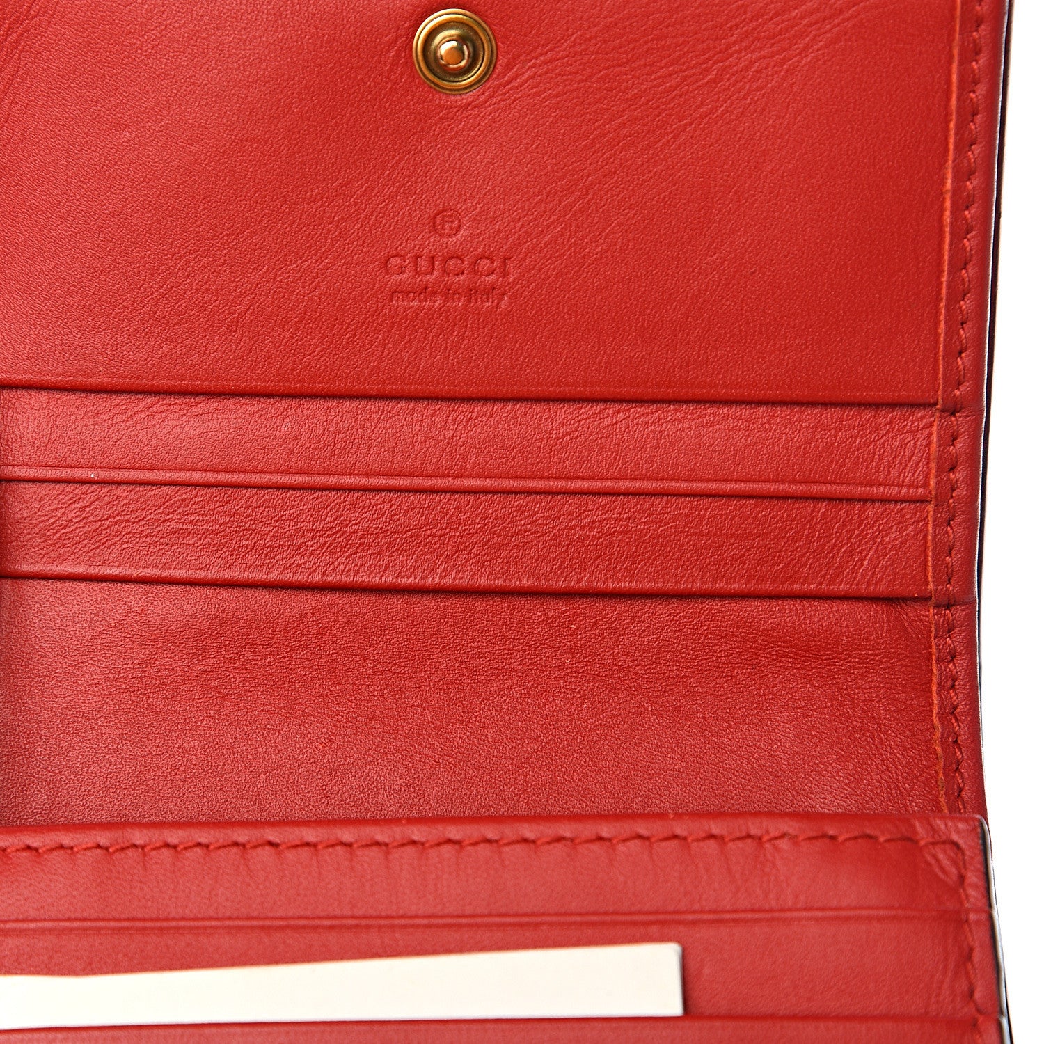 Gucci Calfskin Queen Margaret Card Case Wallet Blue Agata Hibiscus Red Mystic White 7 of 8