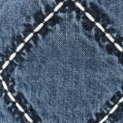 Chanel Denim Stitched Quilted Mini Chanel 22 Blue 8 of 11