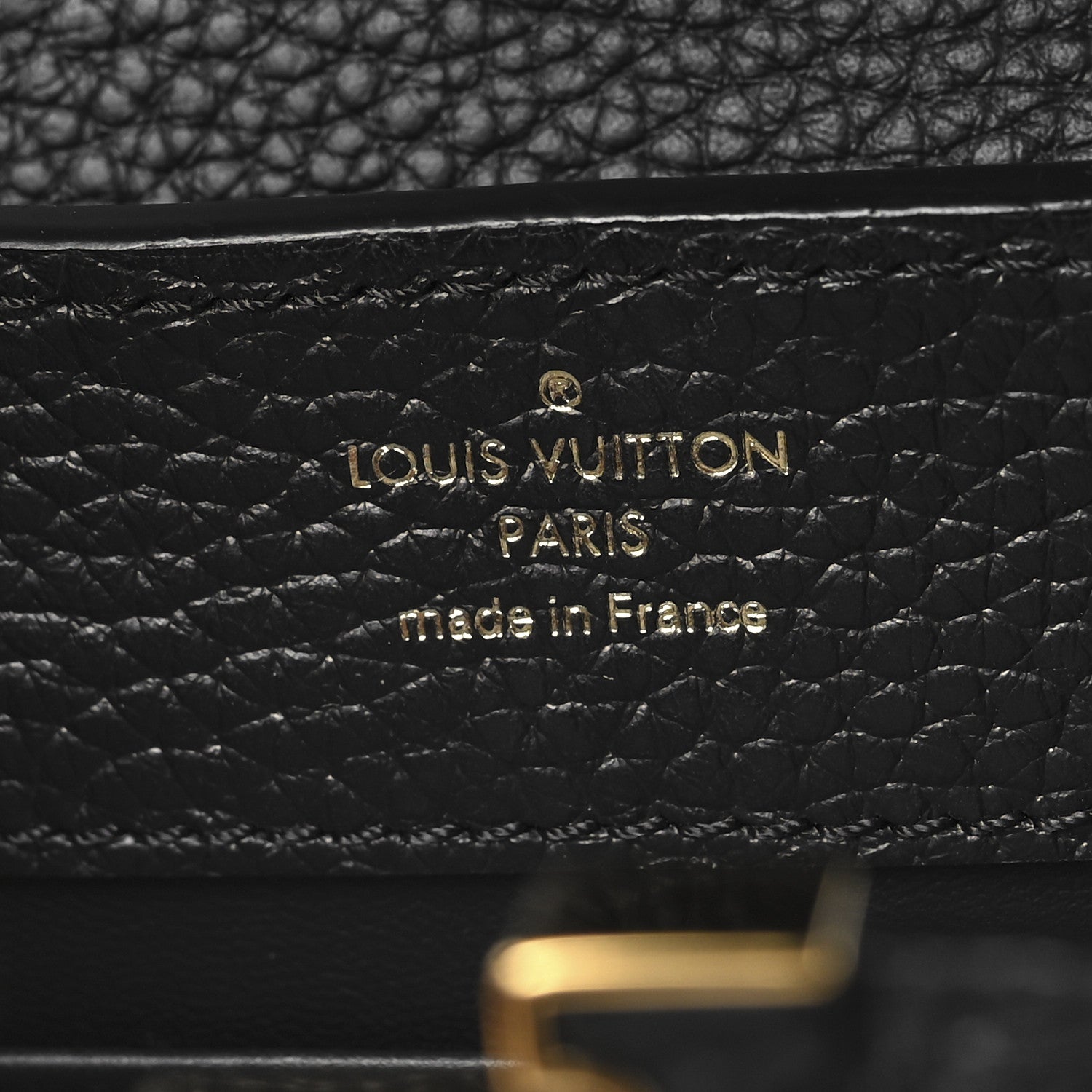Louis Vuitton Taurillon Mini Capucines Black 6 of 9