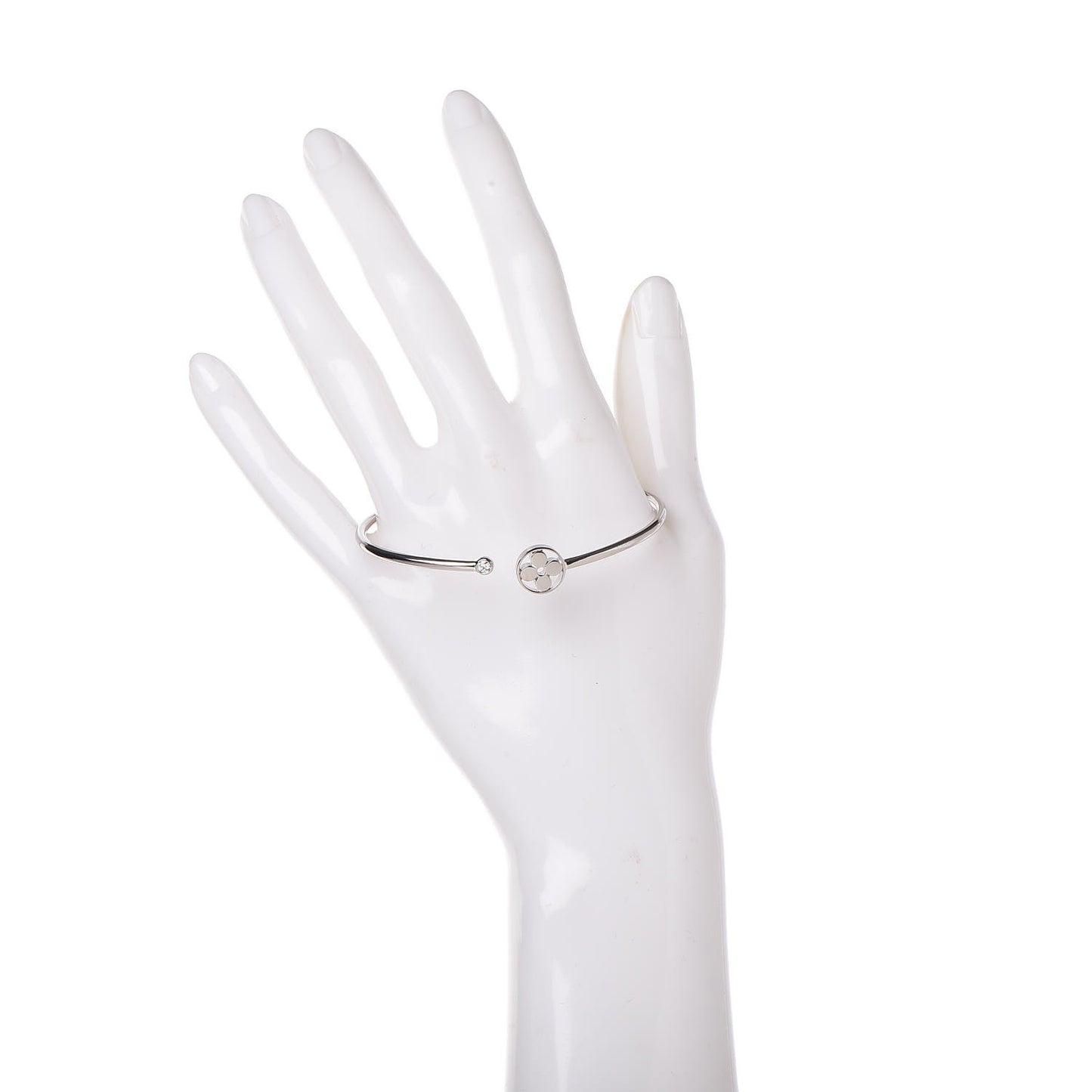 18K White Gold Diamond Idylle Blossom Twist Bracelet