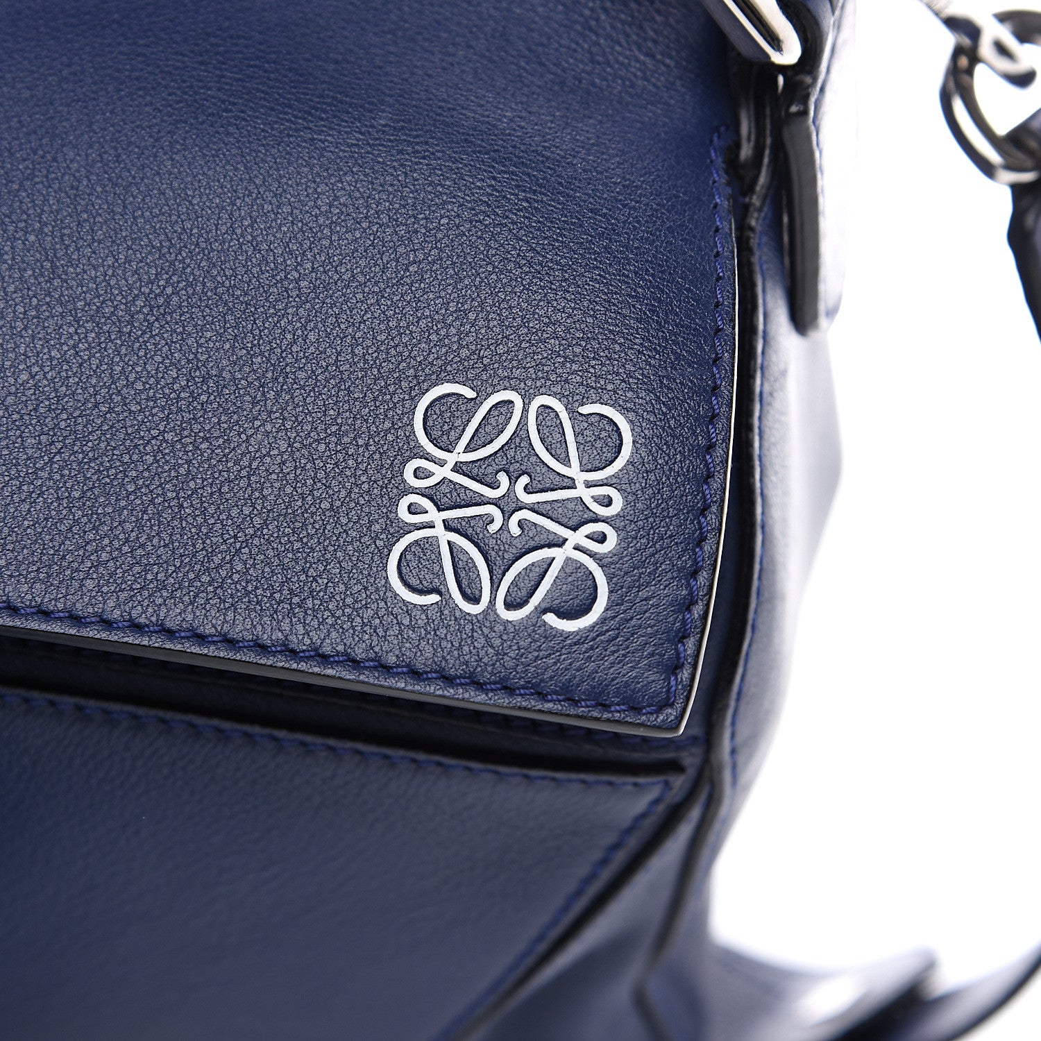 Loewe Calfskin Medium Puzzle Bag Marine 7 of 9