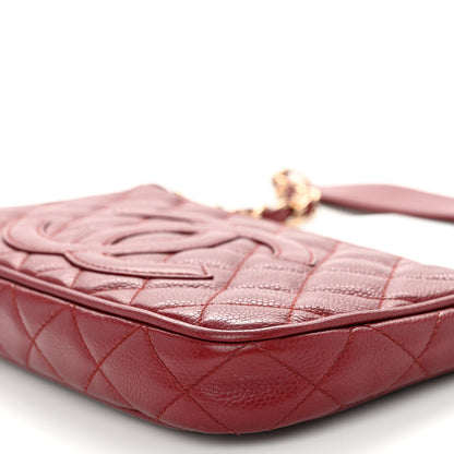 Chanel Caviar Quilted Timeless CC Shoulder Bag Red 10 of 13