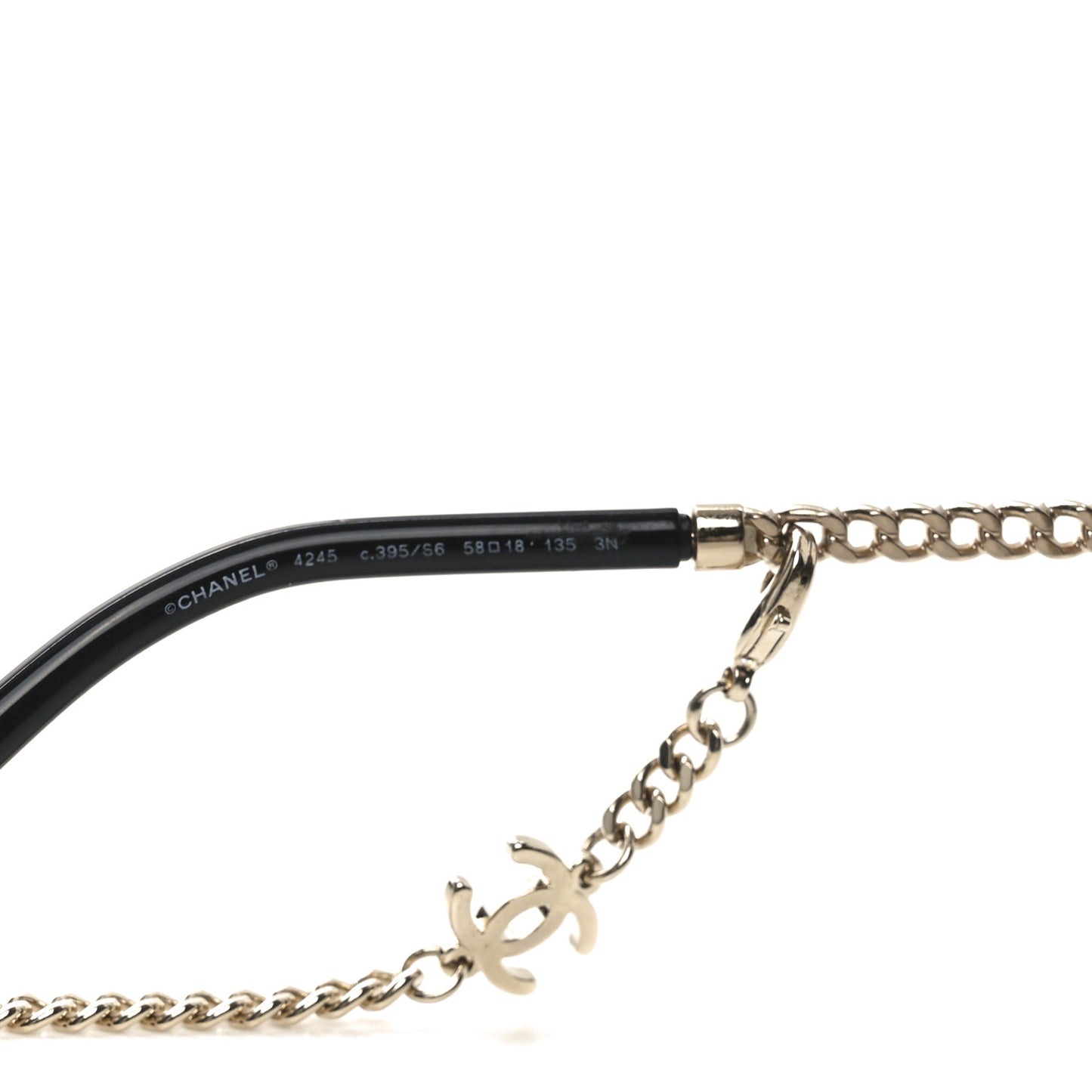 Round Chain Sunglasses 4245 Gold