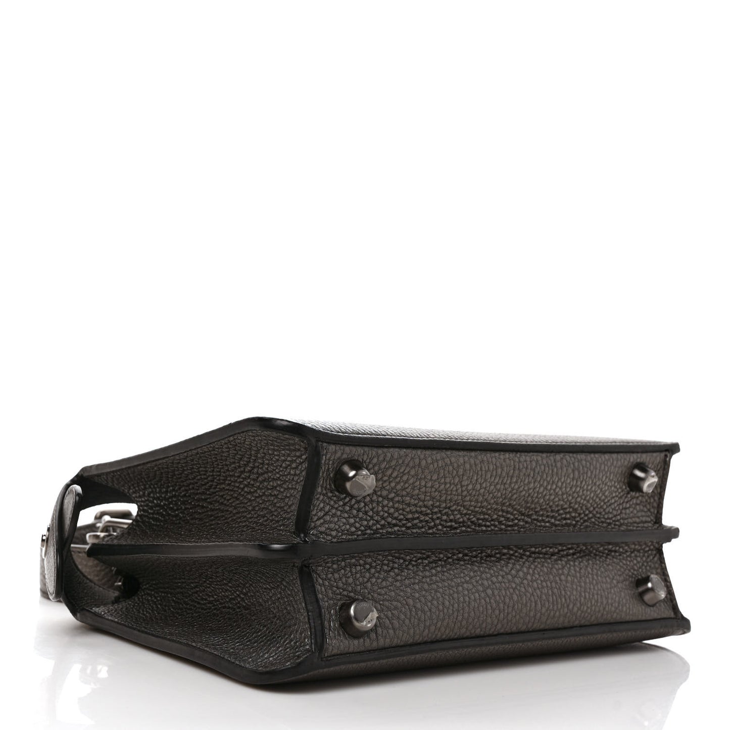 Cuoio Romano Lux Mini Peekaboo I SEE U Satchel Graphite