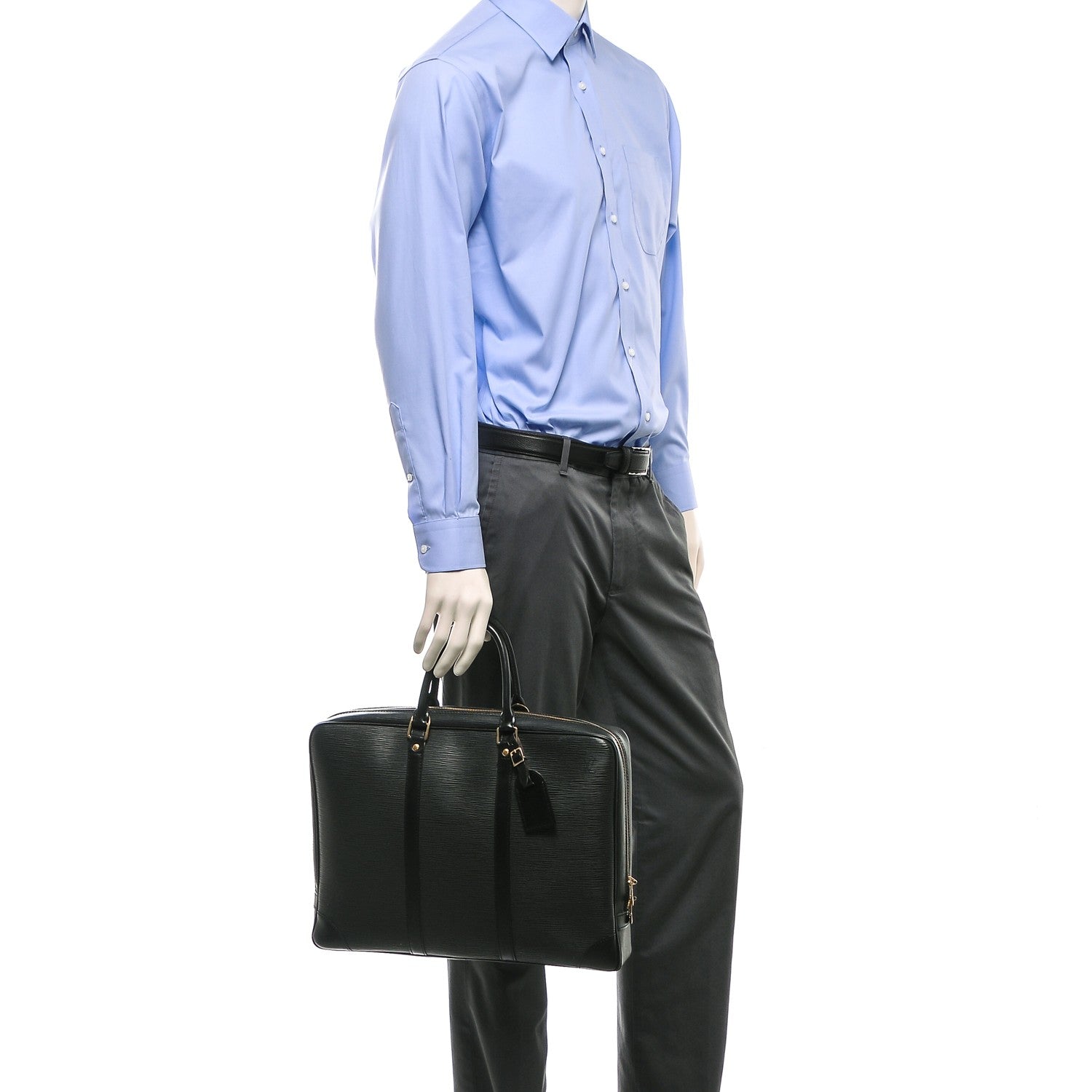 Louis Vuitton Epi Porte-Documents Voyage Briefcase Black 2 of 6