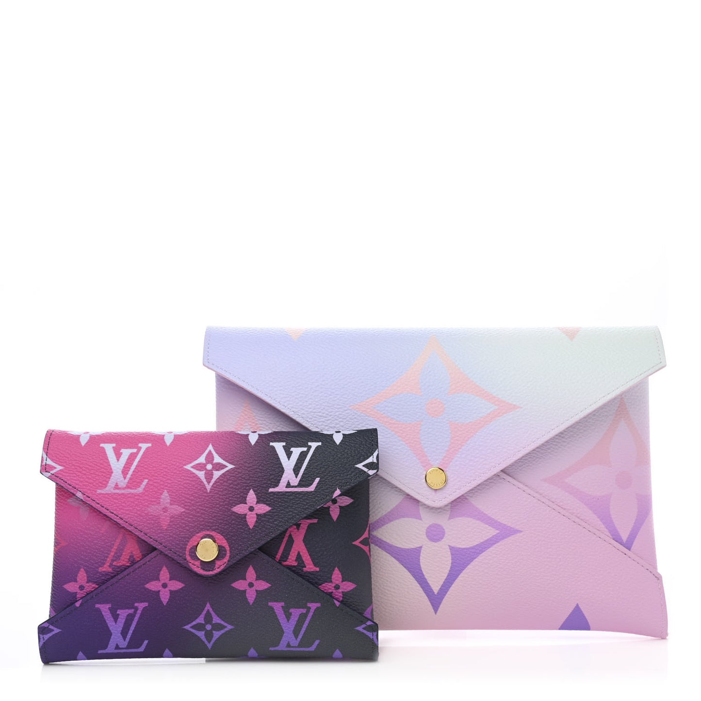 Monogram Giant Spring In The City Kirigami Pochette Set Sunrise Pastel Midnight Fuchsia Sunset Kaki