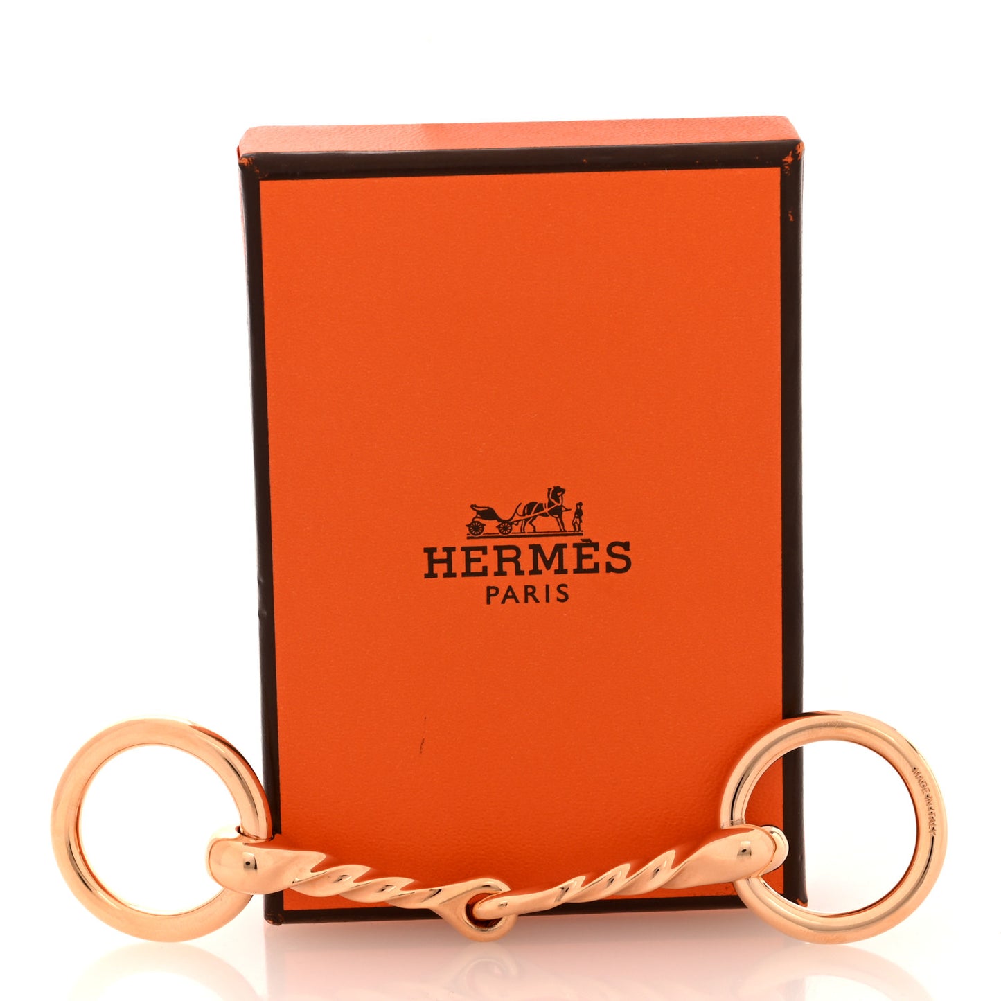 Permabrass Mors Torsade Scarf Ring 90 Rose Gold