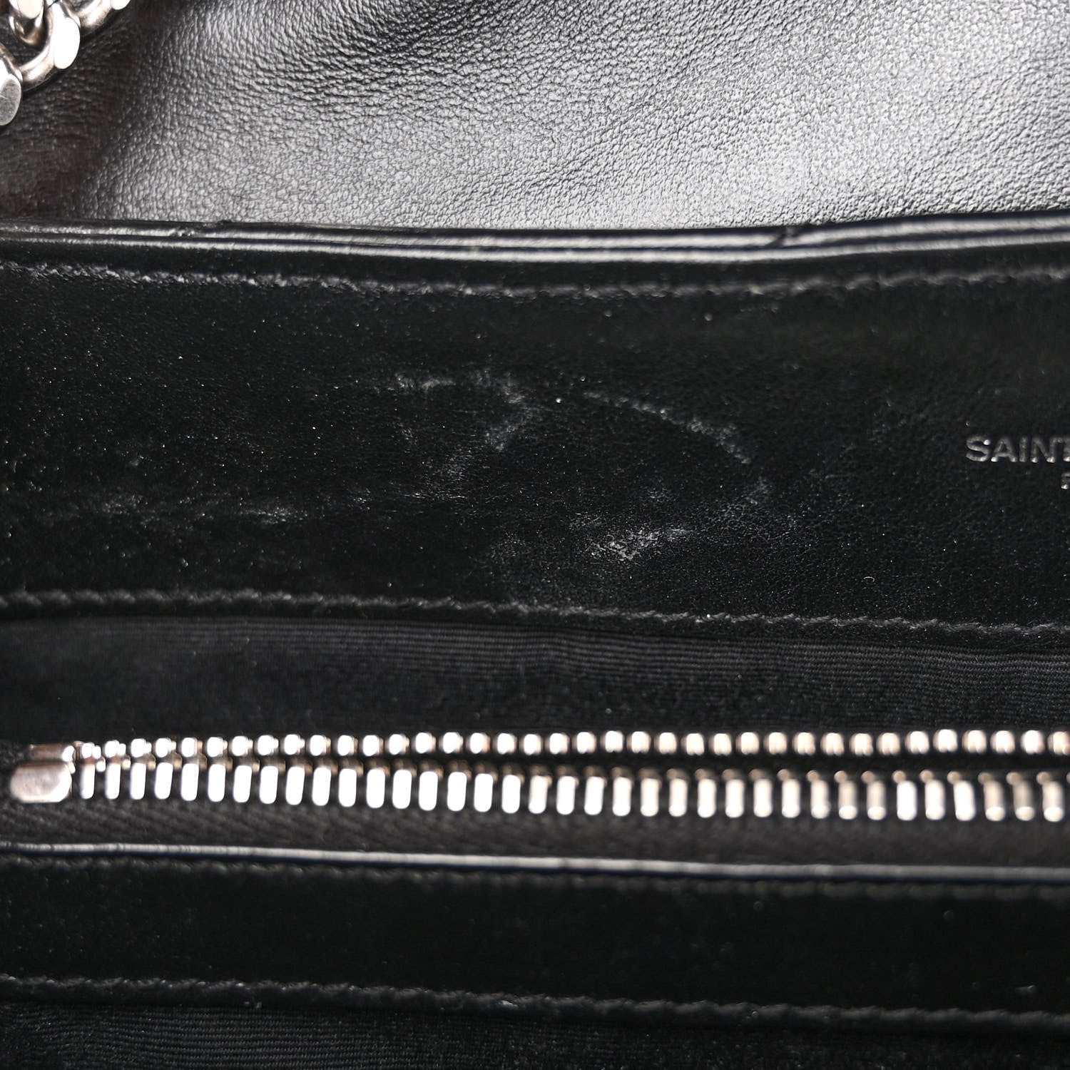 Saint Laurent Calfskin Y Quilted Monogram Medium Loulou Chain Satchel Black 10 of 12